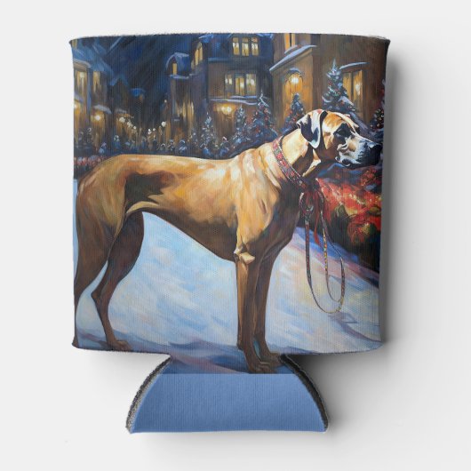 Rhodesian Ridgeback Kerstfeest Seizoen Blikjeskoeler (Voorkant)