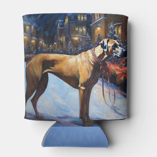 Rhodesian Ridgeback Kerstfeest Seizoen Blikjeskoeler (Achterkant)