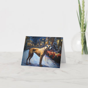 Rhodesian Ridgeback Kerstfeest Seizoen Kaart