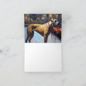 Rhodesian Ridgeback Kerstfeest Seizoen Kaart (Binnen)