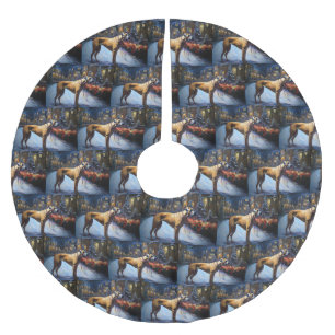 Rhodesian Ridgeback Kerstfeest Seizoen Kerstboom Rok