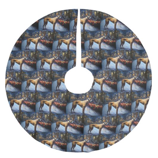 Rhodesian Ridgeback Kerstfeest Seizoen Kerstboom Rok (Voorkant)