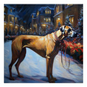 Rhodesian Ridgeback Kerstfeest Seizoen Perfect Poster (Voorkant)
