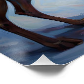 Rhodesian Ridgeback Kerstfeest Seizoen Perfect Poster (Hoek)