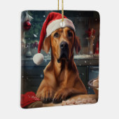 Rhodesian Ridgeback Kerstkoekjes Vakantie Keramisch Ornament (Rechts)