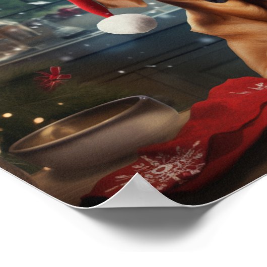 Rhodesian Ridgeback Kerstkoekjes Vakantie Poster (Hoek)
