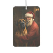 Rhodesian Ridgeback Kerstman Feestelijke Kerstmis Luchtverfrisser (Voorkant)