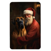 Rhodesian Ridgeback Kerstman Feestelijke Kerstmis Magneet (Verticaal)
