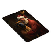 Rhodesian Ridgeback Kerstman Festive Kerstmis Magneet (Rechterzijde)