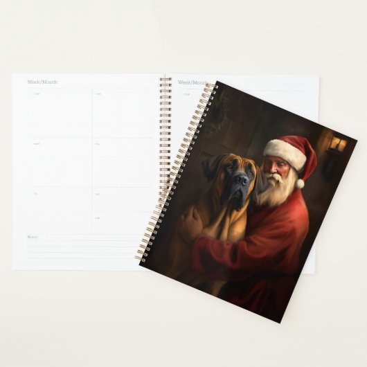 Rhodesian Ridgeback Kerstman Festive Kerstmis Planner (Display)
