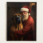 Rhodesian Ridgeback Kerstman Festive Kerstmis Planner (Voorkant)