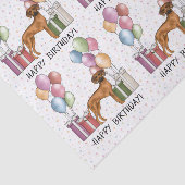 Rhodesian Ridgeback Kleurrijke Pastel Gelukkige Ve Tissuepapier (Detail)