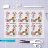 Rhodesian Ridgeback Kleurrijke Pastel Gelukkige Ve Tissuepapier (Craft)