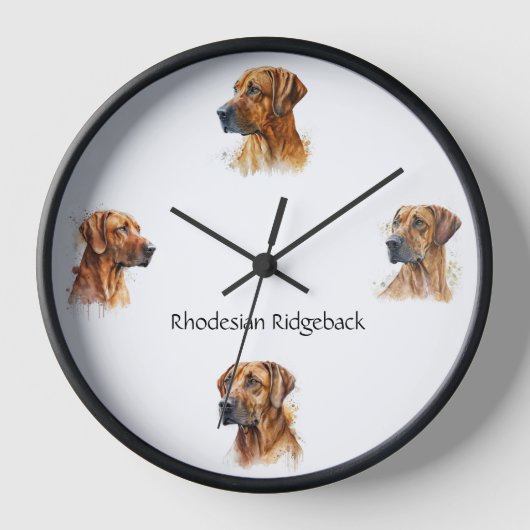Rhodesian Ridgeback klok (Voorkant)