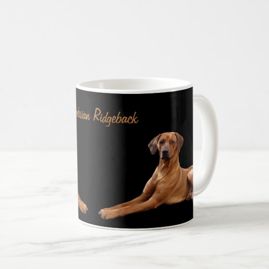 Rhodesian Ridgeback Koffie Mok (Voorkant rechts)
