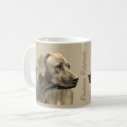 Rhodesian Ridgeback Koffie Mok (Voorkant links)