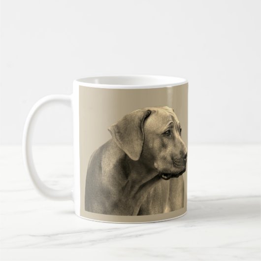 Rhodesian Ridgeback Koffie Mok (Links)