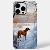 Rhodesian Ridgeback laat het sneeuwen Kerstmis Case-Mate iPhone Case (Achterkant)