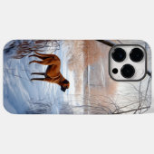 Rhodesian Ridgeback laat het sneeuwen Kerstmis Case-Mate iPhone Case (Achterkant (horizontaal))