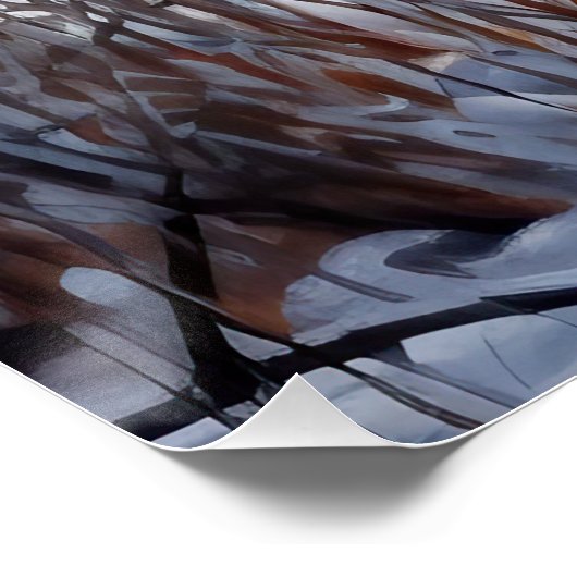 Rhodesian Ridgeback laat het sneeuwen Kerstmis Perfect Poster (Hoek)