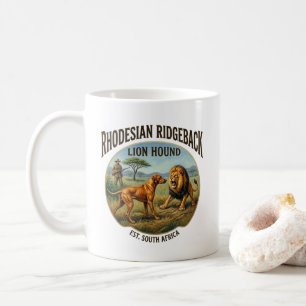 Rhodesian Ridgeback Leeuw Honden Kunst Koffiemok