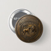 Rhodesian Ridgeback Leeuw Honden Kunst Ronde Button 5,7 Cm (Voorkant /achterkant)