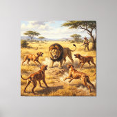Rhodesian Ridgeback Leeuwenhond Kunst Canvas Afdruk (Voorkant)
