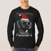 Rhodesian Ridgeback Merry Barkmas Christmas T-shirt (Voorkant)
