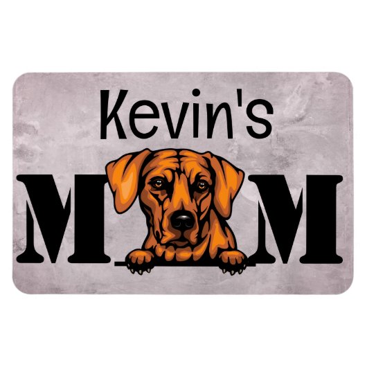 Rhodesian Ridgeback Peking Personeelsmam Magneet (Horizontaal)