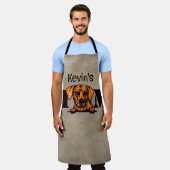 Rhodesian Ridgeback Personaliseerde mam Apron Schort (Gedragen)