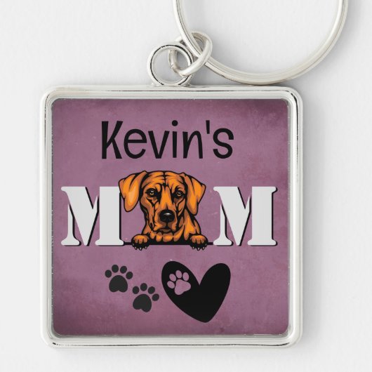 Rhodesian Ridgeback Personalized Peking Sleutelhanger (Voorkant)