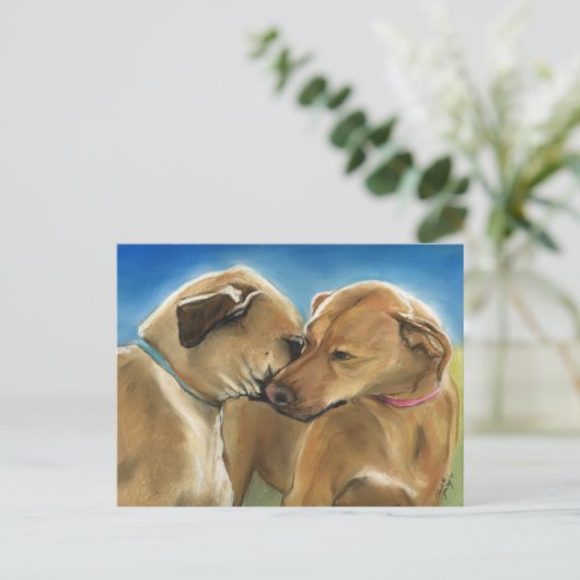 Rhodesian Ridgeback Postc Briefkaart (Staand voorkant)