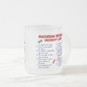 RHODESIAN RIDGEBACK Property Laws 2 Matglas Koffiemok (Voorkant rechts)