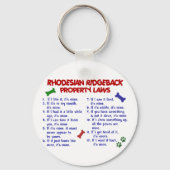 RHODESIAN RIDGEBACK Property Laws 2 Sleutelhanger (Voorkant)