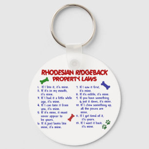 RHODESIAN RIDGEBACK Property Laws 2 Sleutelhanger