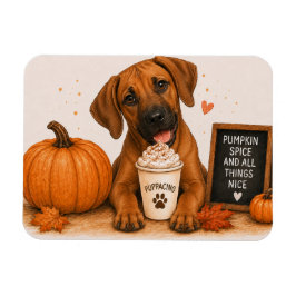 Rhodesian Ridgeback Pumpkin Spice Magneet