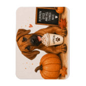 Rhodesian Ridgeback Pumpkin Spice Magneet (Verticaal)