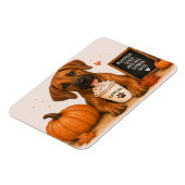 Rhodesian Ridgeback Pumpkin Spice Magneet (Linkerzijde)