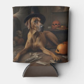 Rhodesian Ridgeback Pumpkins Halloween Scary Blikjeskoeler (Voorkant)