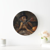 Rhodesian Ridgeback Pumpkins Halloween Scary Grote Klok (Huis)