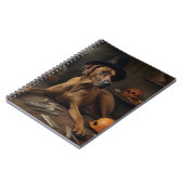 Rhodesian Ridgeback Pumpkins Halloween Scary Notitieboek (Linkerzijde)
