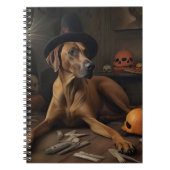 Rhodesian Ridgeback Pumpkins Halloween Scary Notitieboek (Voorkant)