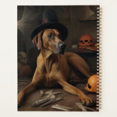 Rhodesian Ridgeback Pumpkins Halloween Scary Planner (Achterkant)