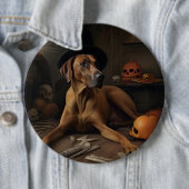 Rhodesian Ridgeback Pumpkins Halloween Scary Ronde Button 6,0 Cm (In situ)