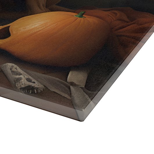 Rhodesian Ridgeback Pumpkins Halloween Scary Snijplank (Hoek)