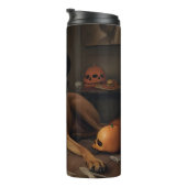 Rhodesian Ridgeback Pumpkins Halloween Scary Thermosbeker (Geroteerd rechts)