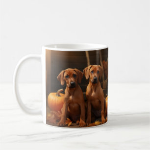 Rhodesian Ridgeback Pup Autumn Delight Pompoen  Koffiemok