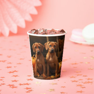 Rhodesian Ridgeback Pup Autumn Delight Pompoen  Papieren Bekers