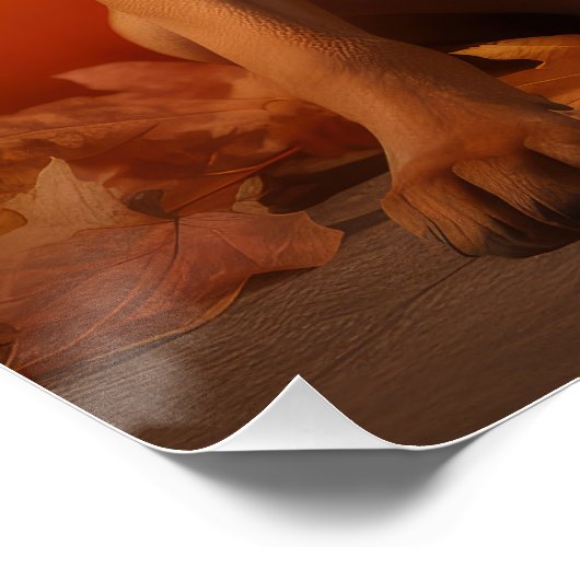 Rhodesian Ridgeback Puppy Herfst Delight Pompoen Perfect Poster (Hoek)