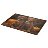 Rhodesian Ridgeback Puppy Herfstpracht Pompoen Snijplank (Hoek)